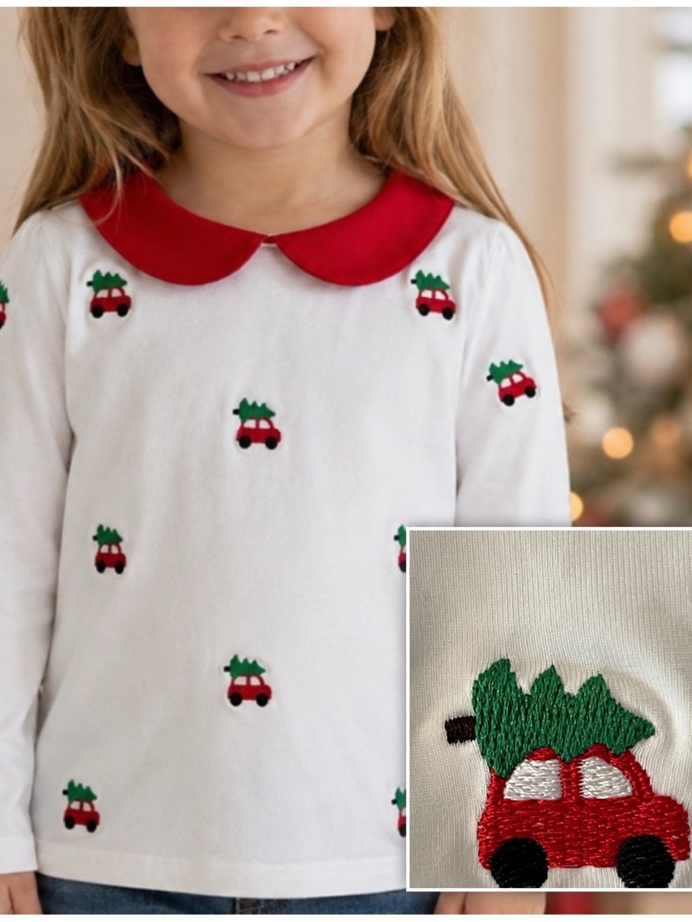 New! The Bella Bean Darling Christmas Top Car Christmas Trees Size 5